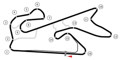 מפה של דובאי autodrome