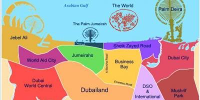 מפה של Dubailand