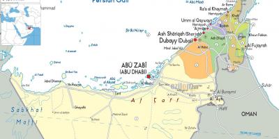 המפה של דובאי, איחוד האמירויות הערביות