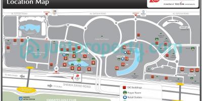 מפה של דובאי אינטרנט סיטי