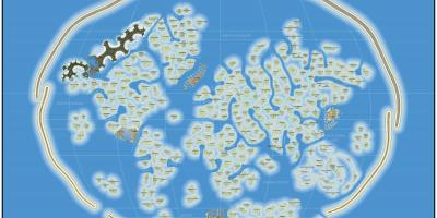 העולם מפת האי דובאי